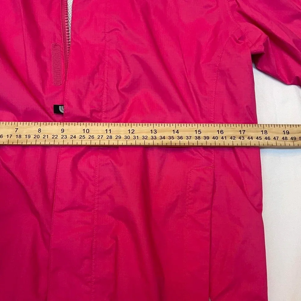 The North Face HyVent Rain Jacket Girls Large Pink Waterproof Hooded Shell